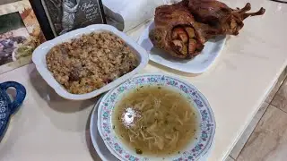 Meniu gustos de Duminică/meniu de rață, supă,orez și rata umpluta de la Bunica