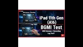 iPad 11th Gen (A16) BGMI Test - HDR Extreme + Recording | Lag Test?