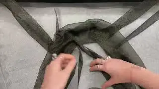 All That Shimmers Stretch Mesh- Gold On Black #14567