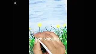 Flower garden🌼🌼#youtuve #easyart #with nabila art#easyartlover 