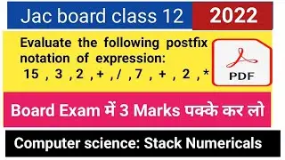 evaluate the postfix notation using stack।evaluation of postfix expression