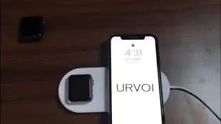 URVOI mini AirPower support 7.5w fast charging. Wireless charging for Apple Watch & iPhone 8 8plus X