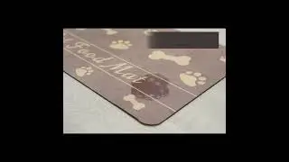 Pet Feeding Mat-Absorbent Pet Placemat for Food and Water Bowl