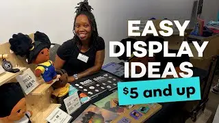 5 easy & minimal vendor table display ideas ($5 & up), market setup ideas, sell your products