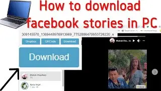 How to download facebook stories in PC(computer/laptop). NEW UPDATED