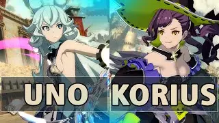 GBVSR:🔥UNO (Ferry) Vs BUZZ | Korius (Beatrix Indigo Witch)🔥| High Level Gameplay.