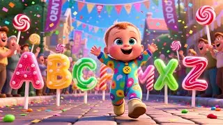 Learn ABC in Candy Town 🍬 | Fun Alphabet Song for Kids | Sweet Learning Nursery Rhyme