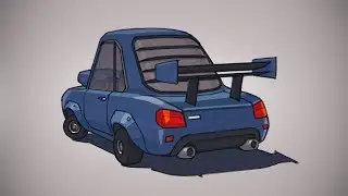 Stylized Vehicle digital paint