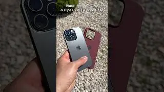 Black iPhone 16 Pro & Ripe Plum Silicone Case🔥 #shorts #trending #iphone #apple #viral #video #ios