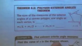 Geometry Polygons and interior angles theorem.