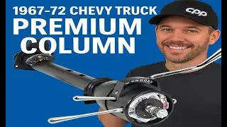1967-72 Chevy Truck CPP Premium Black Shortened Column Shift Deluxe Tilt Column