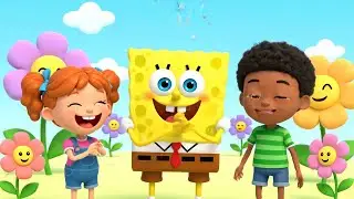 Yellow Sponge Bubble Went Pop 🟡🫧 | Funny and Cute Kids Nursery Rhyme Animation