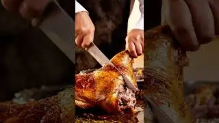Hot Roasted Goat Cutting 🔥🐐 | Crispy Skin & Juicy Meat ASMR #shorts
