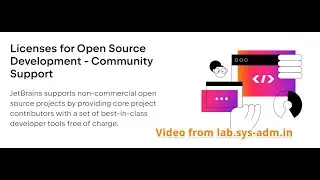 Тезисно о том, как можно получить Open Source - All Product Pack лицензию от JetBrains