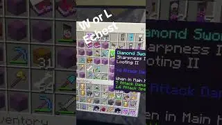 W or L Echest #clipped #minecraft #mallu #gaming