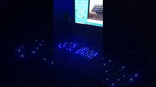 Split keyboard RGB matrix first test  #arduino #diy #gamingkeyboard #jlcpcb #keyboard #splitkeyboard