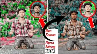 Rain Season photo editing picsart|baarish wala photo editing karna sikhe|full hindi tutorial2023