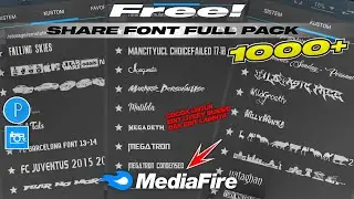 Share Font Full Pack 1000+ LinkMediafire || Font Photo Editor Font Pixellab