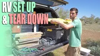 RV Set Up & Tear Down Procedure - Boondocking Campsite Setup Steps