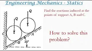 Engineering mechanics solved problem on Lami's theorem | Statics problems 40