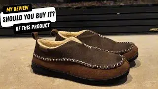 EverFoams Men's Moccasin Slippers Memory Foam Indoor / Outdoor - We tried them out.
