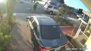 person with dog big black guy garage #poop
