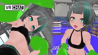Mean green turns win💚 VRchat POV BOXING