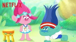 Branch's Daily Workout 💪 Trolls: The Beat Goes On! | Netflix Jr