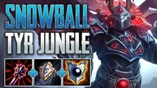 Insane Snowball! Tyr Jungle Gameplay (SMITE Conquest)