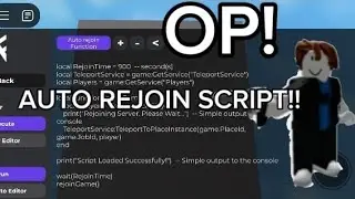 Auto Rejoin Script! | Universal | Roblox