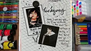 Things to draw when bored | BTS journal ideas | journal with photos