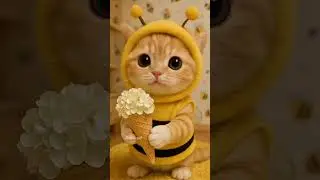 😺🍦 Funny Cat in a Bee Suit! &ldquo;What Are You?&rdquo; 😂 Silly Cat Cartoon for Kids #cutecats #funnyvideos