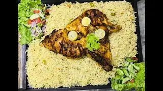 Tandoori Chicken with rice | Tandoori chicken without oven | Flavour Fiesta by sehar
