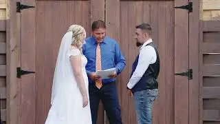 Emotional Letter Reading and First Touch | SC Wedding at Charlyn Farms