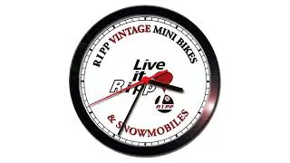 RUPP MINI BIKE SNOWMOBILE WALL CLOCK