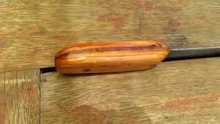 New knife handle on Ontario Old Hickory from my back yard olive tree
