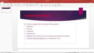 Assessment Criteria