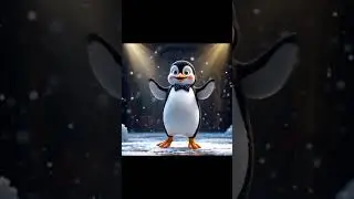 Cute Penguin's move! #dance #penguin love #trending #shorts , #ytshorts