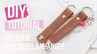 Schmuck machen: Schlüsselanhänger aus DQ Leder ♡ DIY