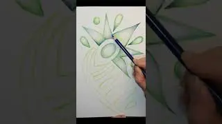 Sketchbook #10 Abstract Drawing, Colored Pencils / Dibujo Abstracto #Shorts #AbstractArt #Art #Arte