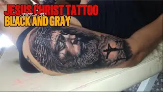 JESUS CHRIST TATTOO - BLACK AND GRAY - PORTRAIT| JMT TV #art #artist #arts #artsandcraft #tattoo