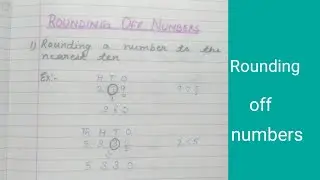 Rounding off numbers||maths||ch-1||large numbers#CRS classes