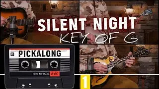 Silent Night PickAlong: Banjo, Guitar, & Mandolin in Key of G!