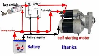 Easy way to connect self starting motor | Self starter motor connections | electrical professional