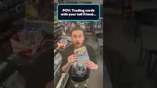 POV: Trading cards with your tall friend... #pokemontcg #cardtrading #fypviral #pokemoncommunity