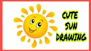 How To DRAW CUTE SUN #DRAWING / #EASY Step By Step | Easy #SUN🌞 Drawing / #Painting | #Sketch