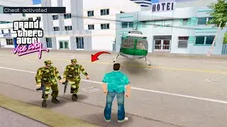 GTA Vice City Army Guard Cheat Code| Get Army Guard In Helicopter With This Mod