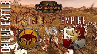 BEASTMEN vs EMPIRE! - 1v1 Online Battle Total War: Warhammer 2