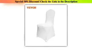 Top SucceBuy 50 100Pcs Wedding Chair Cover Spandex Stretch Slipcover for Restaurant Banquet Hotel D