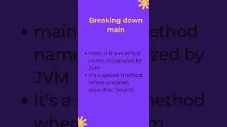 Java | public static void main(String[] args)&nbsp;#javatutorial #codingshorts